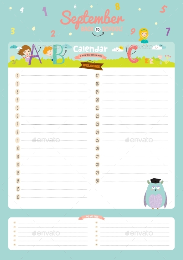 Birthday Calendar â 9+ Free Samples , Examples , Format
